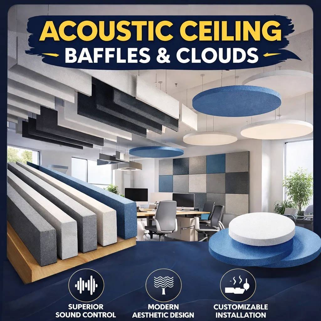 Acoustic Ceiling Baffles & Clouds